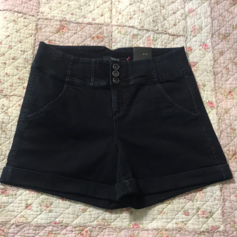 Torrid High-waisted Triple button Jean Shorts